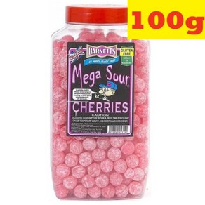 100g 바넷츠 메가 사워 체리 세상에서 가장 신사탕 Barnetts Mega Sour Cherries