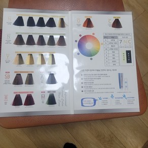 염색 메니큐어 칼라챠트/헤어칼라 색상표 챠트, 1개, 임의