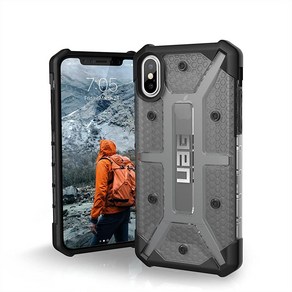 URBAN ARMOR GEAR UAG iPhone Xs/X [5.8인치 스크린] 케이스 플라즈마 (Plasma) 견고함 충격 방지 군용 낙하 테스트 완료 보호 커버 코발트, 1개, Plasma - Ash