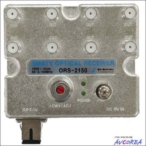 ORS-2150 SMATV OPTICAL RECEIVER 광수신기(8분배기 내장)