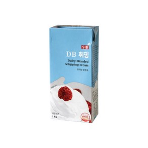 선인 DB 휘핑크림 무가당 혼합생크림 아이스박스무료포장 및, 10개, 1kg