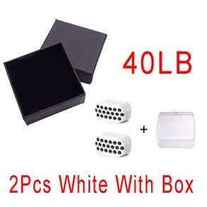 40/50/60LB JawLine 운동 공 얼굴 턱 근육 트레이너 기구 얼굴과 목 뺨 리프팅 피트니스 장비, 04 2Pcs White With Box, [04] 2Pcs White With Box