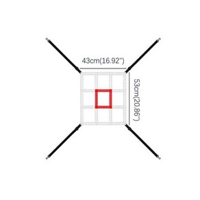 야구그물망 휴대용 야구 연습 네트 타격 피칭 훈련 백스톱, [02] 9gids, 1개