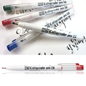 지그 zig 캘리그라피펜 사선촉 직각촉 1.0mm 2.0mm 3.0mm, 1.0블랙