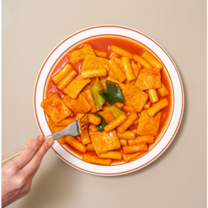 [이집잘해] 올데이 떡볶이 2~3인분 밀떡 수제어묵 매콤달콤, 500g, 1개