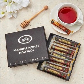 Bee2 호주 마누카허니 MGO1100+ 비투 마누카꿀 30 스틱 선물용 답례용 Manuka honey staw sticks, 1박스, 360g