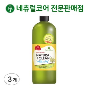 네츄럴코어 강아지 고양이 항균 탈취제 네츄럴앤클린, 1.5L, 3개