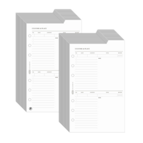 플레픽 A6 6공 양면 인덱스 패드 컬쳐앤 플레이스, 2개, 30개입