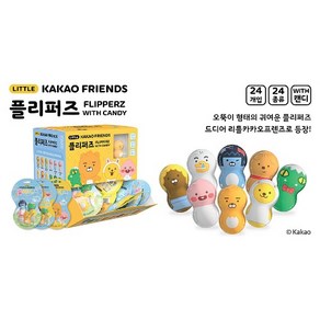 카카오프렌즈 오뚝이 랜덤플리퍼즈 디자인랜덤 캔디포함 3개, 단품