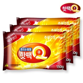 바이온 국산 핫팩Q 흔드는핫팩 150g 포켓용 손난로 찜질팩, 30개