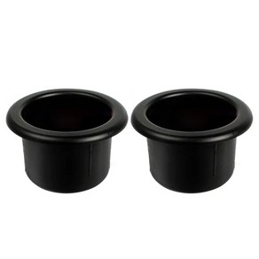 음료 홀더 음료 컵 홀더 야외 음료 컵 병 캔 홀더 해양 RVS 보트 요트 자동차 2pcs/set, 검은색, 79mm, 2개