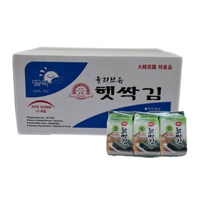 해동 햇싹김 4g 3봉 24입 박스 조미김 도시락김 box