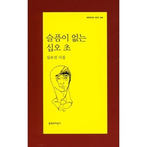 슬픔이 없는 십오 초:심보선 시집, 문학과지성사, 심보선