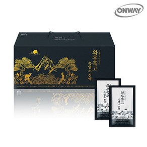 온웨이 윤홍일 원장 와우흑고 흑염소진액 즙 엑기스 70ml X 30포, (70ml X 30포) 1박스, 1개, 2.1L