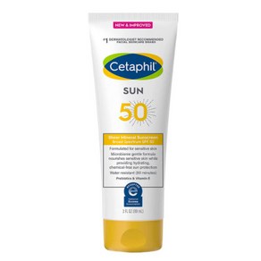 CETAPHIL Sheer Mineral Sunscreen Lotion 세타필 시어 미네랄 무기자차 SPF50 선 썬 스크린 로션 3oz(89ml)