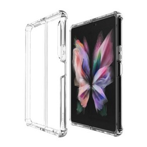 갤럭시 폴드4 폴드3 Samsung Z FOLD3 1.5MM 두께 pc+tpu 투명 하드 젤리 케이스