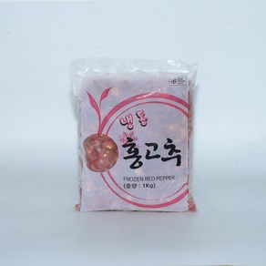 냉동야채 홍고추 슬라이스 1kg, 1개