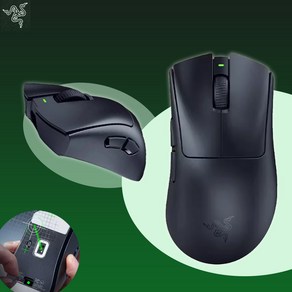 [CY] 레이저 Razer DEATHADDER V3 하이퍼스피드 무선 게이밍 마우스 HYPERSPEED 스피드버전 26000dpi 55g경량화 100H긴항속 500IPS