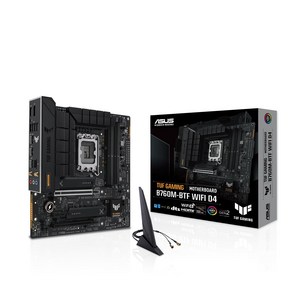 ASUS INTEL CPU mico-ATX B760M GAMING B760M-BTF WIFI D4 & PC 12&13세대 대응 마더보드