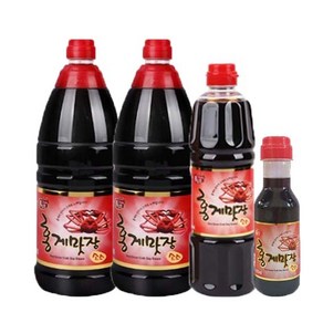 홍일식품 홍게간장 1.8리터2개+맛장700미리, 1.8L, 2개