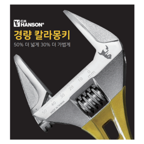 핸슨 숏 경량 몽키 스패너 스터비 타입 LS6인치-12인치, (1) LS28 6인치, 1개