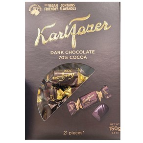 칼 파제르 다크초콜릿 150g 70%코코아 디저트 간식 KARL FAZER, 1개