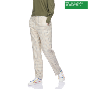 베네통 Check pants 1F 4XOF55A25 901