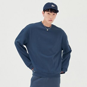 체이스컬트 공용 와펜 포인트 데일리 기모 맨투맨 티셔츠-BFZU5109D0N