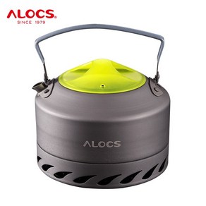 ALOCS CW-K07 휴대용 소형 야외 물 주전자 주전자 커피 포트 0.9L 피크닉 캠핑 하이킹 여행 알루미늄 합금, 1개, 보여진 바와 같이