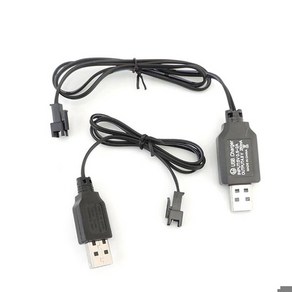 원격 리모컨 차량용 USB 충전기 케이블 3.6V 3.7V 4.8V 250mA 배터리 2P 포워드 플러그 전기 충전, [03] 4.8V, 1개