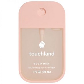 Touchland 터치랜드 글로우 미스트 리바이탈라이징 핸드 세니타이저, Rosewate 1 oz/ 30 mL, 1개, 30ml