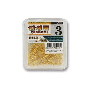 청룡조구 감성돔 금바늘 벌크 100pcs