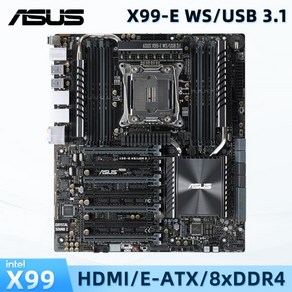 기가바이트 컴퓨터 메인보드ASUS X99-E-10G WS 메인보드 x99 인텔 제온 E5-2680 V4 지원, 01 마더 보드