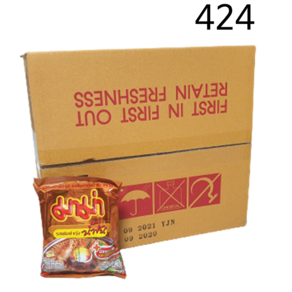 태국 마마 똠얌꿍남콘 쉬림 크리미 라면 55g 1box, 30개