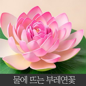 호가 물에 뜨는 부레연꽃 조화 인테리어 소품 플로팅