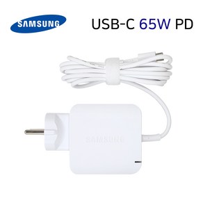 삼성 PEN S 갤럭시북 플렉스 이온 USB-C PD 접지형 정품 노트북 충전기 어댑터 케이블 W18-065N3A PD-65AWN3KR BA44-00361B, 1개