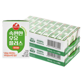 서울우유 속편한 저지방 우유 플러스 190ml 48개 1414858, 190ml × 48개