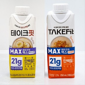 테이크핏 맥스 250ml 고소한맛 6개 + 바나나맛 6개, 12개