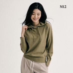 [런칭가79 900원] M12 24FW 여성 울블렌디드 후드 니트 3종