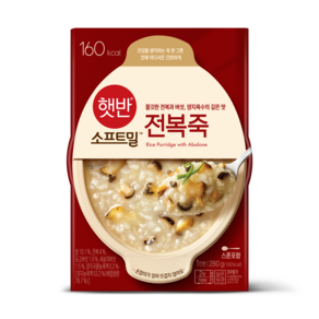 햇반 전복죽, 280g, 6개