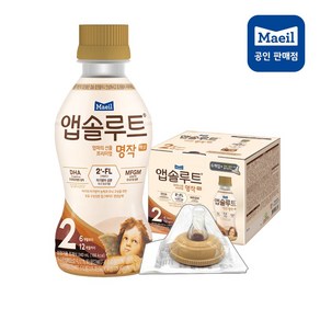 [매일유업] 앱솔루트 명작 액상분유 2단계(6~12개월) 2FL 6팩+니플포함, 6개, 240ml