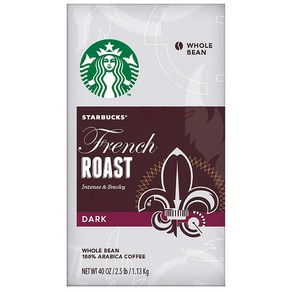 스타벅스 프렌치 로스트 홀빈커피 Stabucks Fench Roast Whole Bean Coffee 1.13kg, 1개, 1개