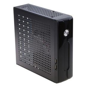 케이스용 스몰 마이크로 호스트 섀시 미니 ITX 홈시어터 개인용 컴퓨터 데스크탑 섀시 FH03 HTPC(USB 2x 포함), 실버, 1개