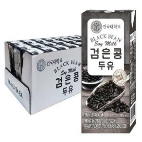 건국 검은콩 두유, 190ml, 48개