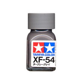 (80354) 타미야 에나멜 도료 XF-54 다크 씨 그레이 무광 10ml, 1개