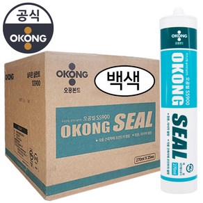 DH 오공 SS900 무초산 다용도 방수 창문 인테리어 실리콘 1BOX (25개입) 백색, 25개