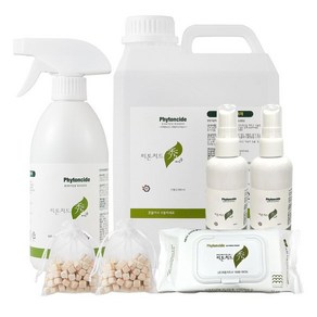 피톤치드수 편백수 탈취제 피톤치드 스프레이 2l+500ml + 휴대용 2개+편백칩2개 + 물티슈(72매), 1개, 2.7ml