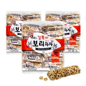 길쭉이보리과자 400g x 3개, 없음