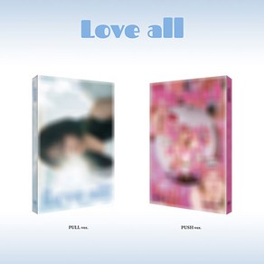 [특전 초상CD+포토카드] 조유리 미니2집 랜덤1종 LOVE ALL / 아웃박스+북클릿+아코디언엽서+접지포스터+아이디카드+오너먼트+스티커+포토카드프레임+포토카드2