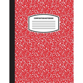 Classic Composition Notebook: (8.5x11) Wide Ruled Lined Pape Notebook Jounal (Red) (Notebook fo K... Papeback, Blank Classic, English, 9781774762233